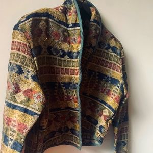 Vintage designer wool fashion women’ s crop jacket